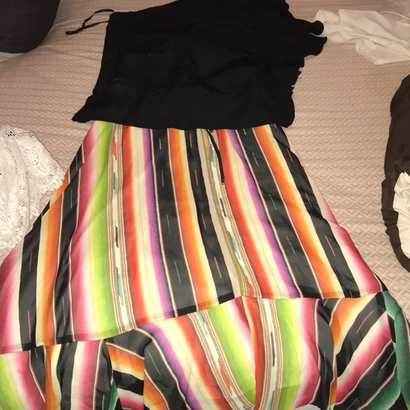 Lauren by R.L. Bohemian flowing asymmetrical full - Picture 4 of 5